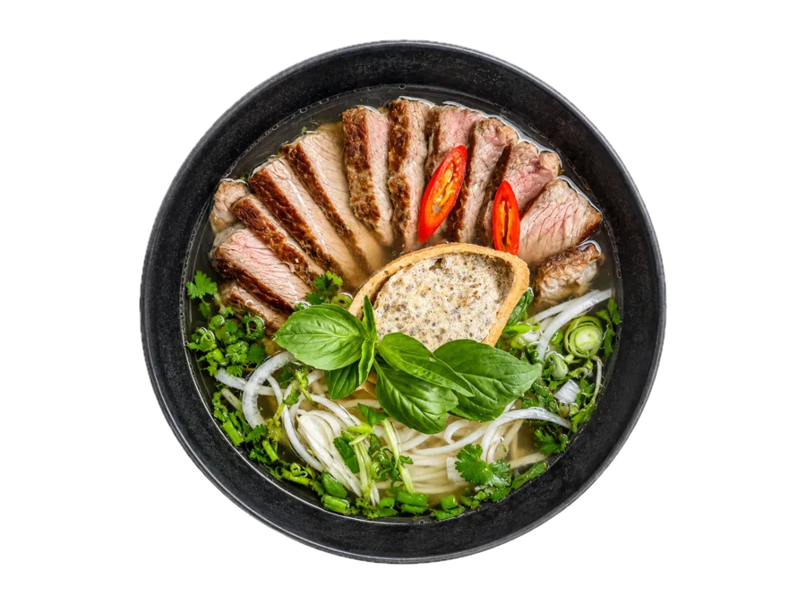 Phở Reisbandnudel-Suppe